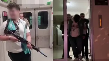 Metroda oyuncak tüfekle video çeken genç gözaltına alındı