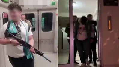 Metroda oyuncak tüfekle video çeken genç gözaltına alındı