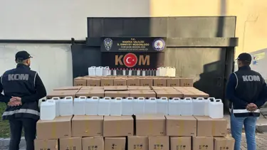 Manisa'da 5 ton kaçak etil alkol ele geçirildi