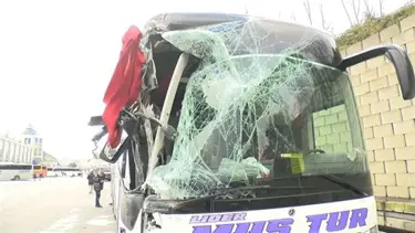 15 Temmuz Demokrasi Otogarında iki otobüs çarpıştı