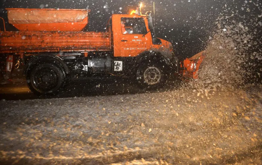 Bolu Dağı'nda kar yağışı 4