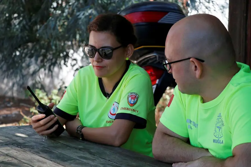 ATV motorlu 112 Acil Servis ekibi sahillerde hayat kurtarıyor 8