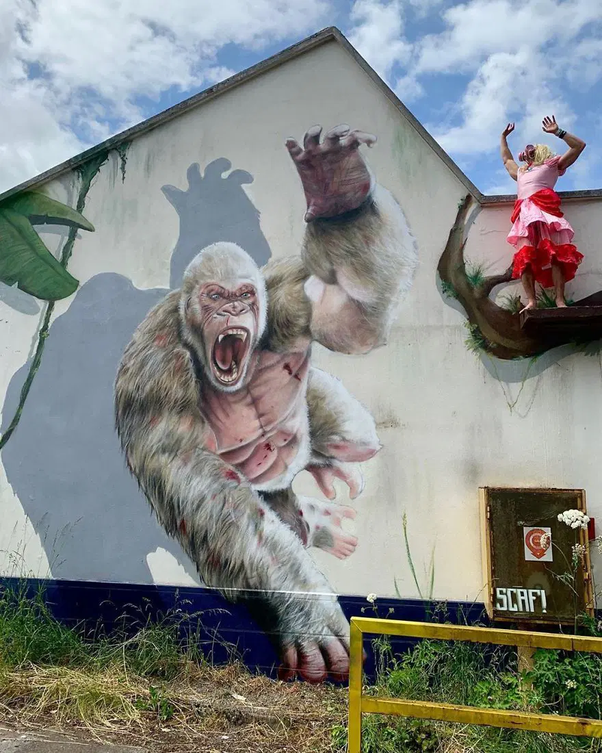 Fransız sokak sanatçısından 3 boyutlu grafitiler 38