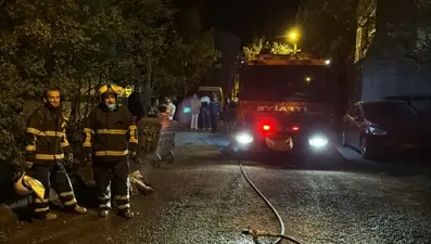 Gece saatlerinde korkutan yangın