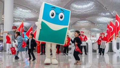 İstanbul Havalimanı'nda 23 Nisan coşkusu