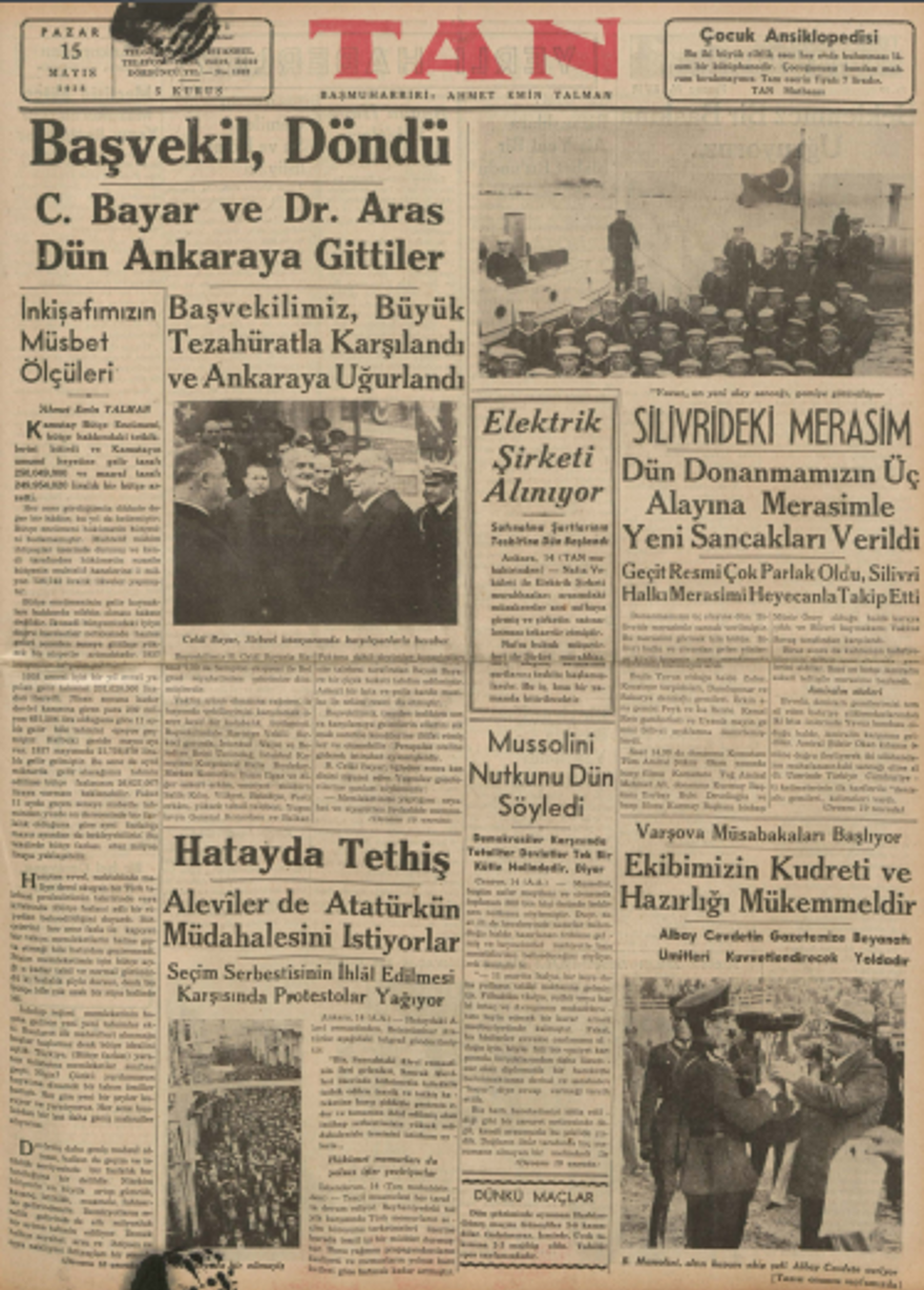 Tarihte bugünün gazete manşetleri (15 Mayıs) 7