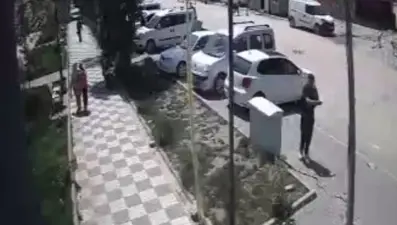 Sahipsiz köpekler anne ve kızına saldırdı