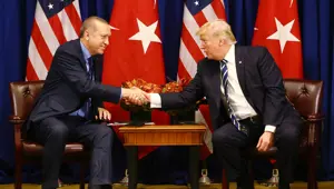Erdoğan-Trump görüşmesinden kareler