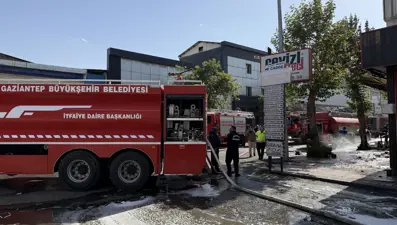 Gaziantep'te iş yeri yangını