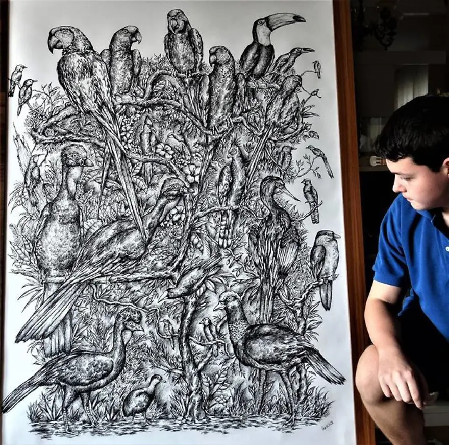 2 yaşında resme başlayan ressamın 16 yaşında yarattığı eserler 21