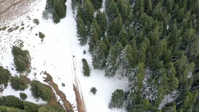 Bolu'da ilkbahar ve kış bir arada yaşanıyor