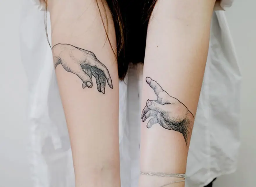 Klasikleşmiş resimlerin dövmeye dönüşmüş hali 22