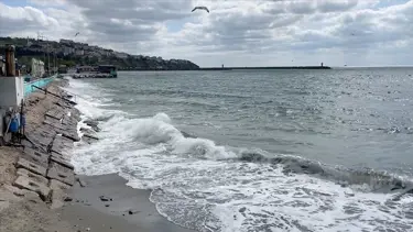 Tekirdağ'da deniz ulaşımına poyraz engeli