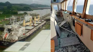 Karadeniz'de Türk gemisine bomba isabet etti