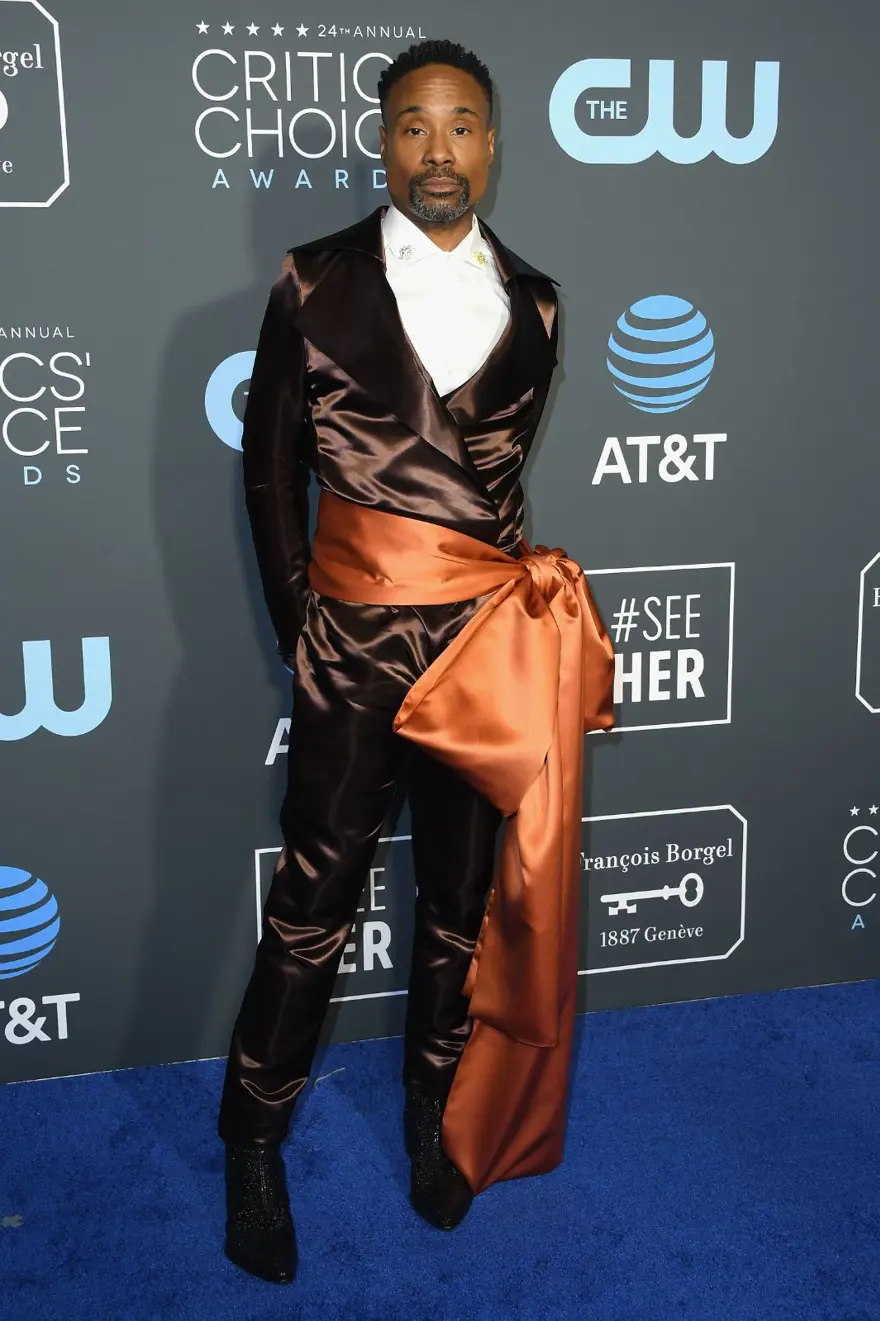 91. Oscar Ödülleri (Oscar 2019) kırmızı halısında elbise-smokin (Billy Porter'ın Cindrella smokini) 20