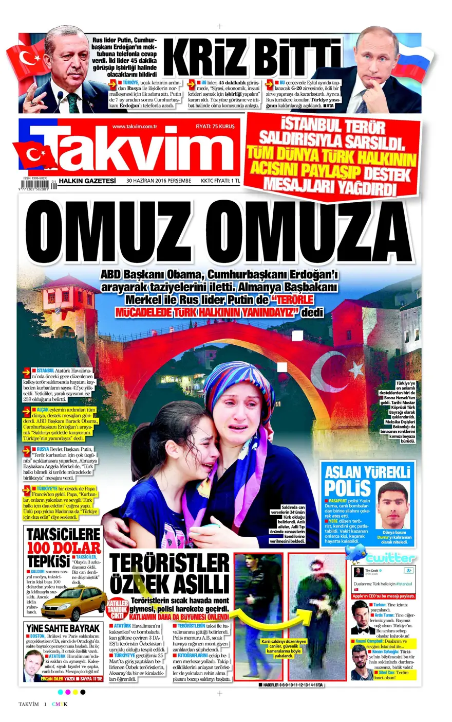 Günün gazete manşetleri (30 Haziran 2016) 6