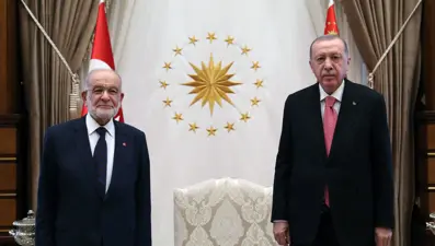 Beştepe'de Erdoğan-Karamollaoğlu görüşmesi