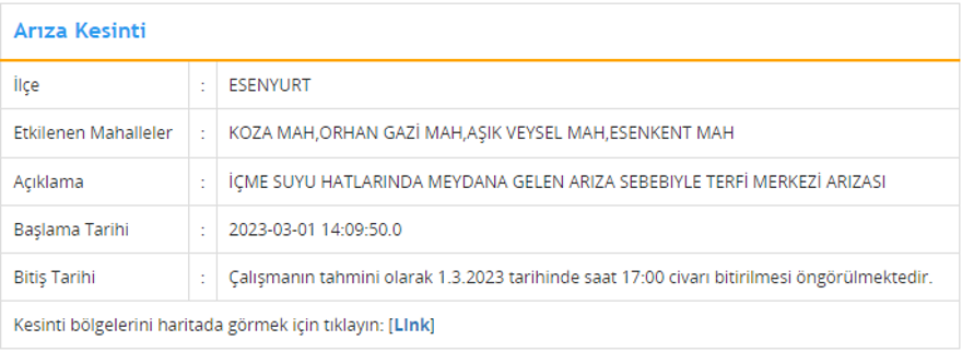 İstanbul'un 6 ilçesinde su kesintisi: 7 saat su kesintisi yaşanacak (1 Mart İSKİ planlı su kesintisi listesi) 2