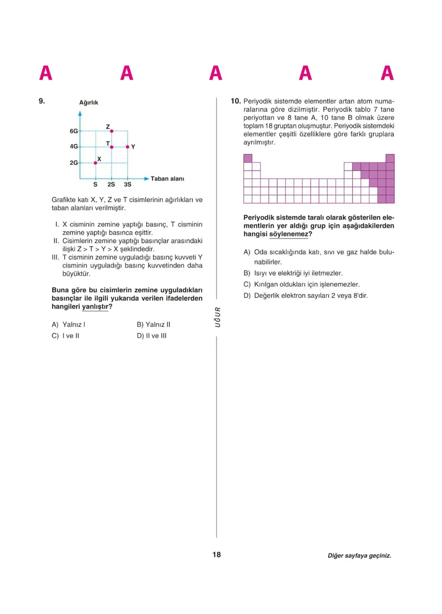 LGS deneme sınavı - Sayısal bölüm 17 LGS deneme sınavı - Sayısal bölüm 17
