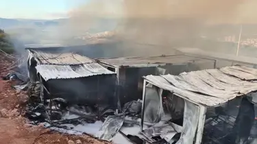 Bilecik'te işçilerin kaldığı konteynerde yangın