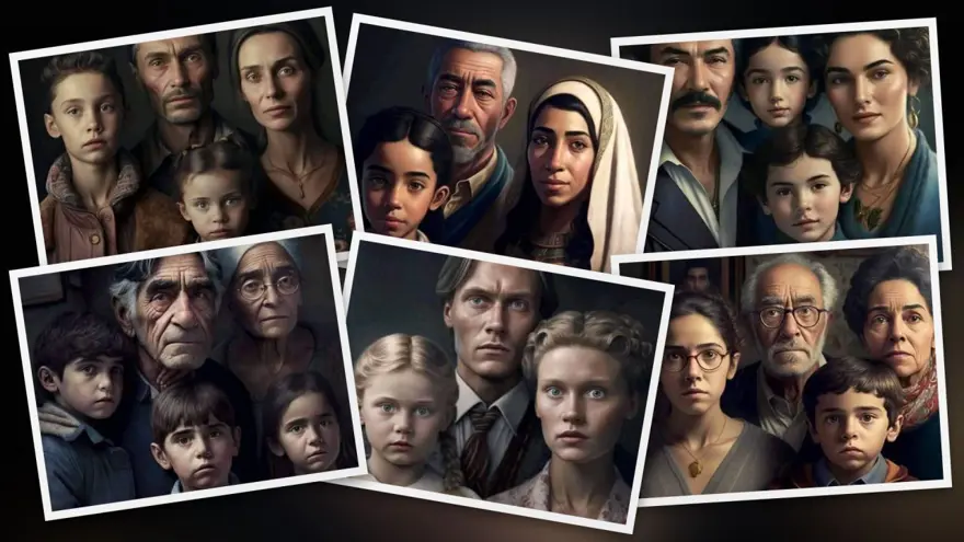 Yapay zeka aileleri çizdi: Türk ailesi o diziye benzetildi Yapay zeka aileleri çizdi: Türk ailesi o diziye benzetildi