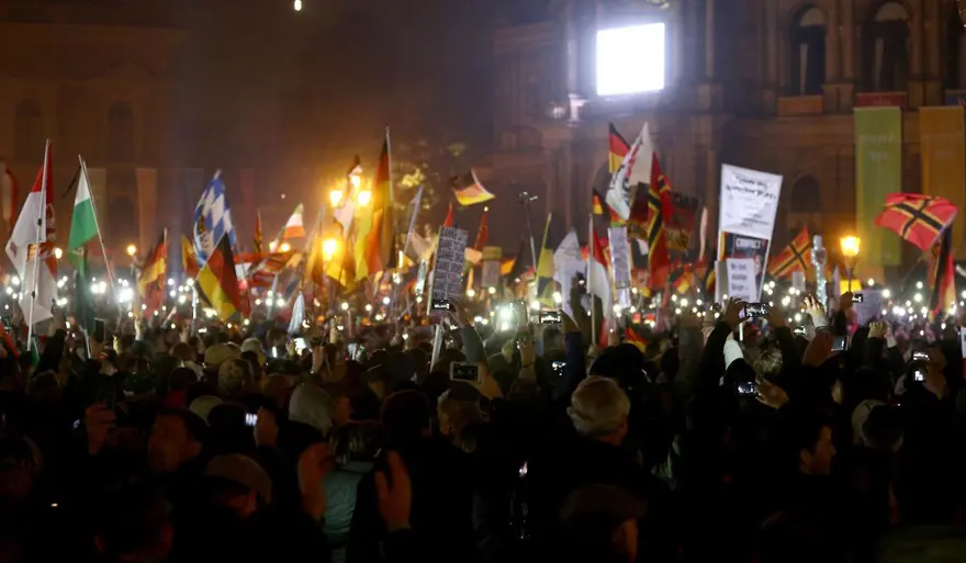 İslam karşıtı PEGIDA'dan 1. yıl gösterisi 1