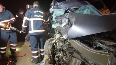 Çankırı'da feci kaza: 1 ölü, 2 yaralı