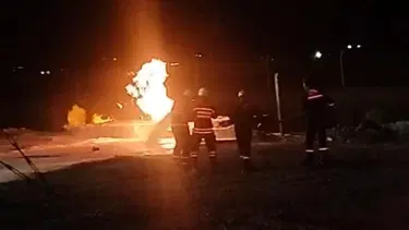 Petrol kuyusunda çıkan yangında bir işçi hayatını kaybetti