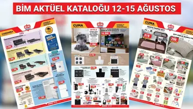 BİM Aktüel Kataloğu 12-15 Ağustos 2025: Televizyon, ankastre set, blender, kulaklık, klavye ve cep telefonu geliyor