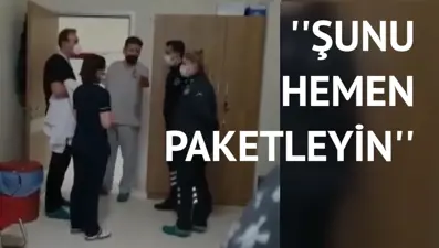 Acil serviste başhekim ile doktor arasında gergin anlar