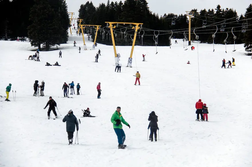 Uludağ'da sezon sonu yoğunluğu 
