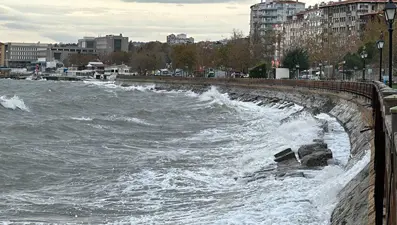 Tekirdağ'da deniz ulaşımına lodos engeli