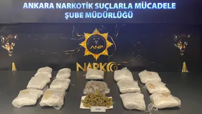 Ankara'da 10 kilo 600 gram esrar ele geçirildi