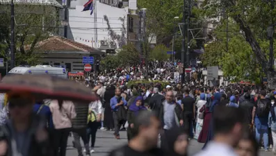 Ramazan Bayramı'nın ikinci gününde tarihi yarımadadainsan seli