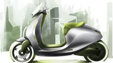 Smart yeni elektrikli scooter’ının Paris’teki tanıtımı öncesinde modelin eskizini dağıttı