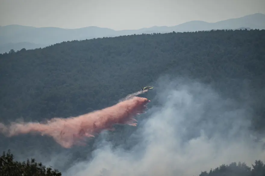 Çanakkale'de orman yangını kontrol altında 54