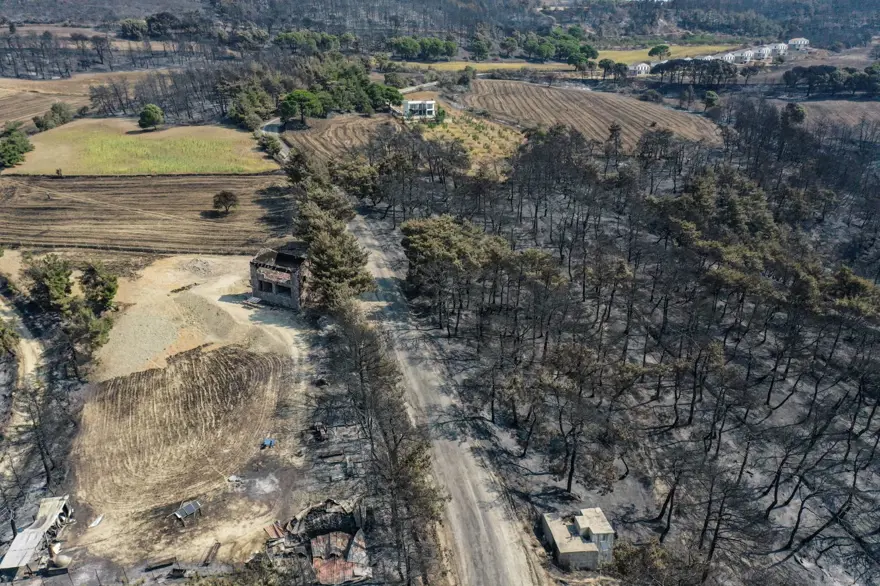 Çanakkale'de orman yangını kontrol altında 24