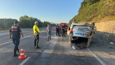 Bartın'da korkunç kaza: Beton bariyere çarptı