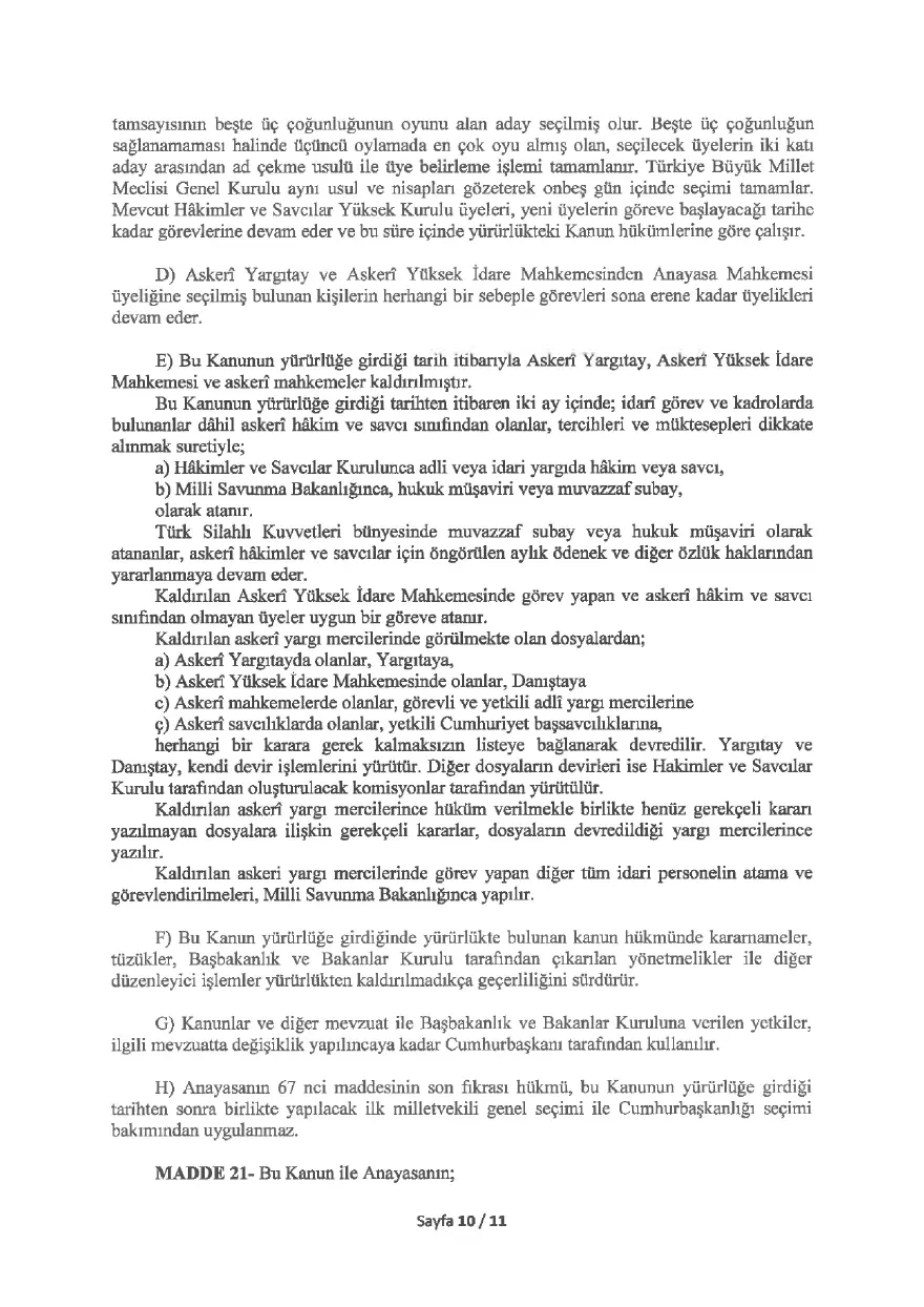 referandum, anayasa değişikliği 10