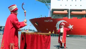 Fatih'e Trabzon'da mehterli karşılama