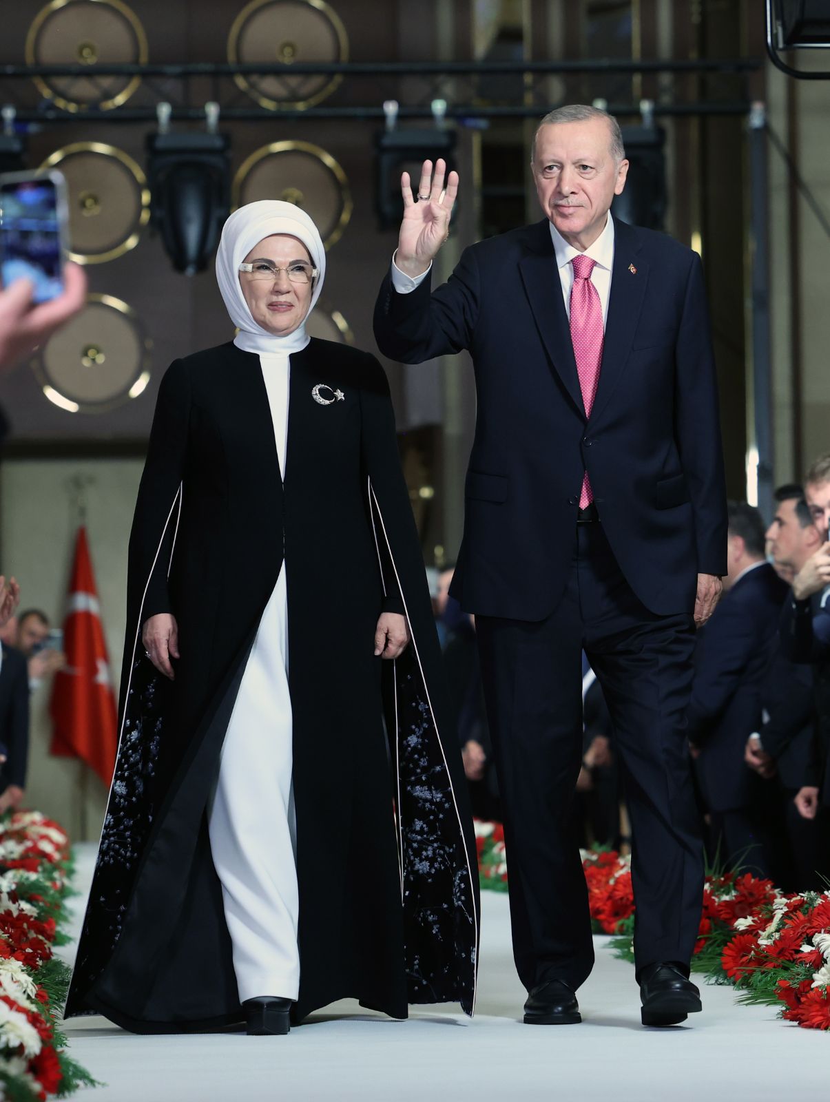 Cumhurbaşkanı Erdoğan için Beştepe'de tören