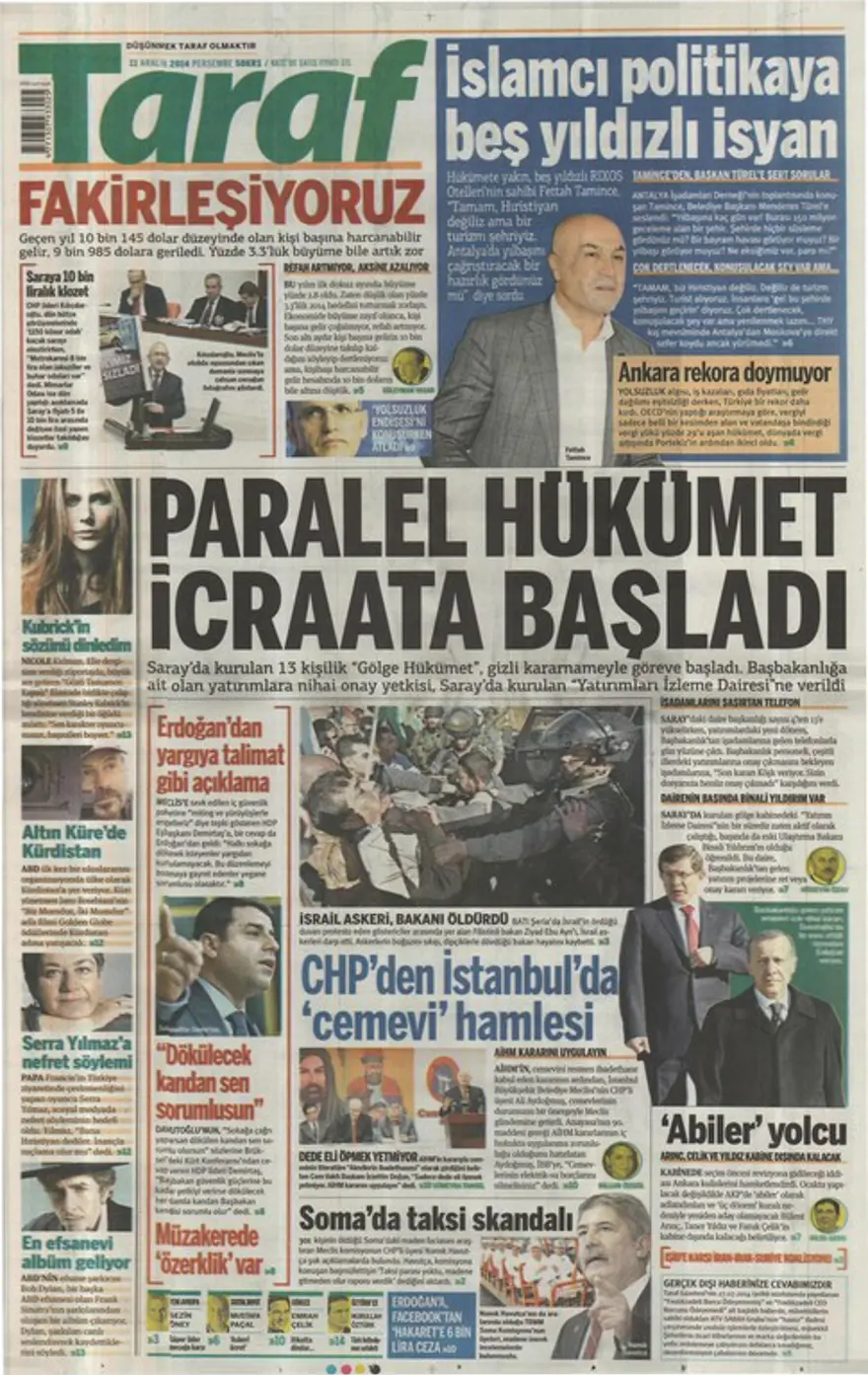 Günün gazete manşetleri 13