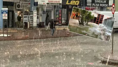 Antalya'da dolu paniği