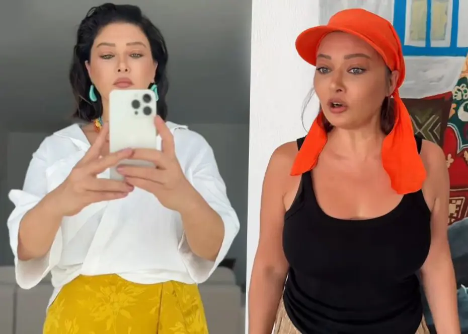 Nurgül Yeşilçay'ın kasım ayında deniz keyfi