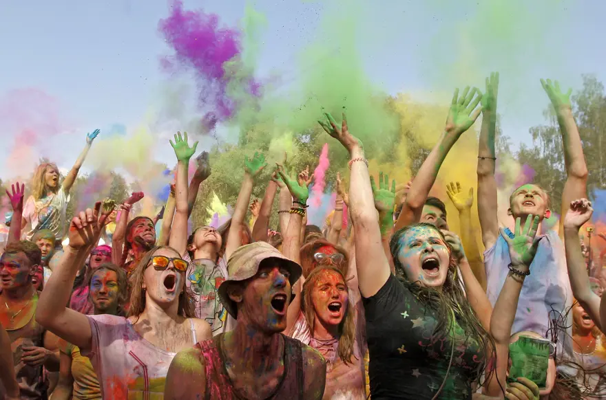 Kiev'de Holi Festivali 21