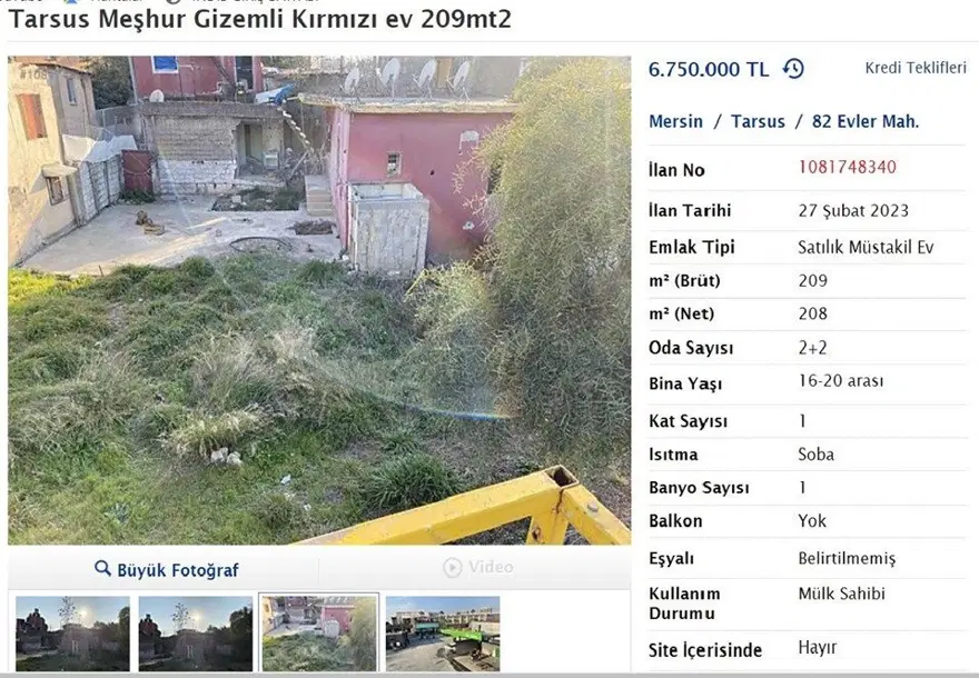 Mersin'deki 'gizemli ev'e talip çıkmadı 4 Mersin'deki 'gizemli ev'e talip çıkmadı 4