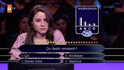 Kim Milyoner Olmak İster'de "Çin Seddi" sorusuna 2 joker kullandı, sosyal medyanın diline düştü