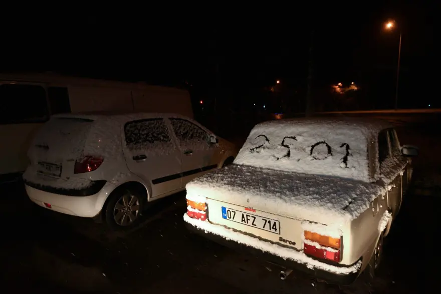 Antalya’ya 29 yıl sonra kar yağdı 21 Antalya’ya 29 yıl sonra kar yağdı 21