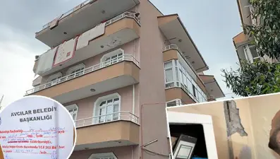 Kolonlarda burkulma tespit edildi: Bina hemen mühürlendi