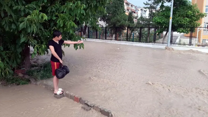 Edirne'de dolu ve sağanak 5